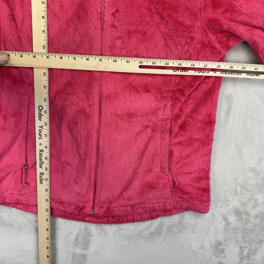 The North Face Osito 2 Fleece Jacket Women Medium‎ Pink Full Zip Soft Plush - Picture 10 of 13